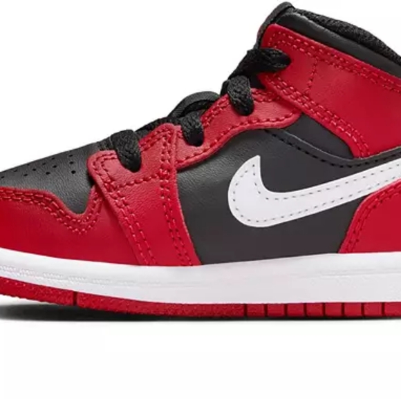 Nike Red and Black High-Top Sneakers - Picture 4 of 5